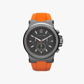 Dylan Chronograph Grey Dial and Case Orange Silicone Rubber - Orange - 1