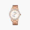 [ประกันร้าน] CITIZEN นาฬิกาข้อมือผู้หญิง รุ่น EL3093-83A AQ Mid White Dial Rose Gold - 1