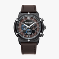 Police Leather Strap Brown watch  - 1