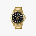 [ประกันร้าน] CASIO นาฬิกาข้อมือผู้ชาย รุ่น MTP-VD01G-1BVUDF-S Standard Black Dial - Gold - 1