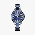 Lee นาฬิกาข้อมือ Metropolitan LEF-F163ASDS-2S แบรนด์แท้ USA สายสแตนเลสสีน้ำเงิน กันน้ำ ระบบอนาล็อก - 1