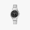 [ประกันร้าน] CITIZEN นาฬิกาข้อมือผู้หญิง รุ่น FE1081-59E  Eco-Drive Black Dial Silver - 1