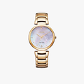 [ประกันร้าน] CITIZEN นาฬิกาข้อมือผู้หญิง รุ่น EM0853-81Y Eco-Drive Mother of Pearl Dial Rose Gold - 1
