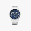 [ประกันร้าน] CITIZEN นาฬิกาข้อมือผู้ชาย รุ่น AN8190-51L AQ Elegant Quartz Blue Dial Silver - 1