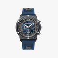 Police Rubber Strap Navy Blue watch  - 1