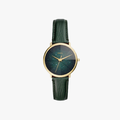 Fossil Prismatic Galaxy Three-Hand Green Leather Watch - Green - 1
