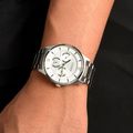 [ประกันร้าน] CITIZEN นาฬิกาข้อมือผู้ชาย รุ่น AG8351-86A AQ Mid Men's Quartz White Dial Silver - 4