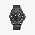 Police Black Leather strap watch  - 1