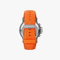 Dylan Chronograph Grey Dial and Case Orange Silicone Rubber - Orange - 3