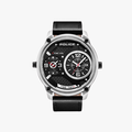 Police Black Leather strap watch - 1