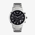 Classic Chronograph Black Dial Steel - Silver - 1