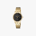 [ประกันร้าน] CITIZEN นาฬิกาข้อมือผู้หญิง รุ่น EU6092-59E AQ Mid Black Dial Gold - 1