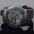 [ประกันร้าน] CASIO นาฬิกาข้อมือผู้ชาย รุ่น AE-1000W-1AVDF-S Standard World Time Map Black - 3