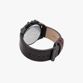 Black leather Multi-function Splinter watch - 3