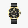 Lee นาฬิกาข้อมือ Metropolitan LEF-M129AGL1-1G แบรนด์แท้ USA สายหนังสีดำ กันน้ำ ระบบอนาล็อก - 1