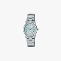 CASIO นาฬิกาข้อมือผู้หญิง รุ่น LTP-V002D-2BUDF Standard Blue Dial Silver - 1