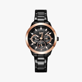 Lee นาฬิกาข้อมือ Metropolitan LEF-F160ABDB-1R แบรนด์แท้ USA สายสแตนเลสสีดำ กันน้ำ ระบบอนาล็อก - 1