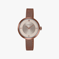 [ประกันร้าน] CASIO นาฬิกาข้อมือผู้หญิง รุ่น LTP-E154MR-9ADF-S Standard Coffee Gold - 1