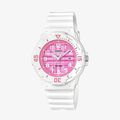 [ประกันร้าน] CASIO นาฬิกาข้อมือผู้หญิง รุ่น LRW-200H-4C Standard Pink Dial White - 1
