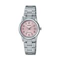 [ประกันร้าน] CASIO นาฬิกาข้อมือผู้หญิง รุ่น LTP-V002D-4BUDF-S Standard Pink Dial Silver - 1