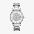 Caitlin Silver Crystal Pave Dial - Silver - 1