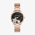 Portia Black Crystal Pave Dial - Rose Gold - 1