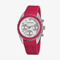 Sport Chronograph Silver Dial - Pink - 1