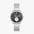 Portia Black Dial Stainless Steel - Sliver - 1