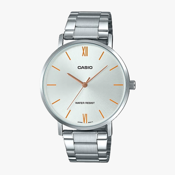 [ประกันร้าน] CASIO นาฬิกาข้อมือผู้ชาย รุ่น MTP-VT01D-7BUDF-S Standard Silver