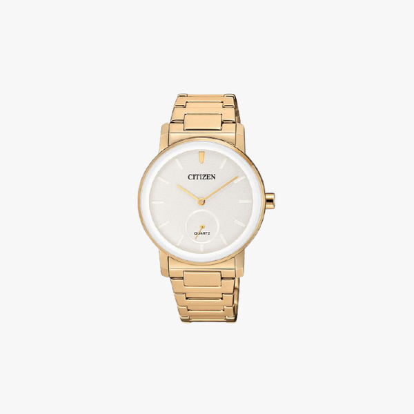 [ประกันร้าน] CITIZEN นาฬิกาข้อมือผู้หญิง รุ่น EQ9063-55A AQ Mid Quartz Ladies White Dial Rose Gold