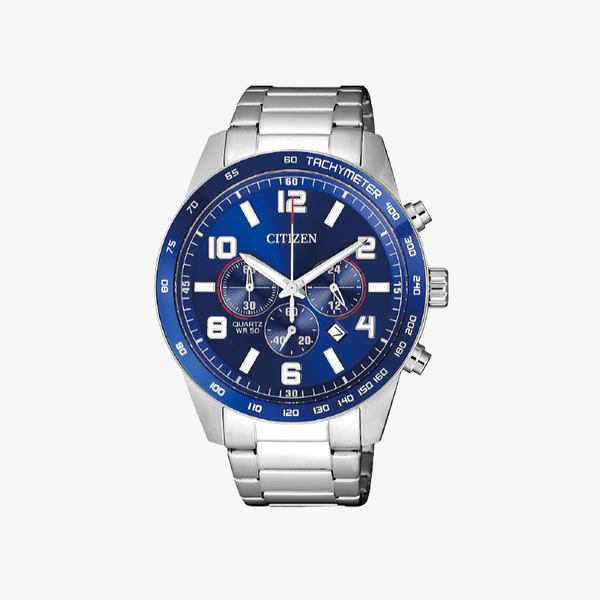 [ประกันร้าน] CITIZEN นาฬิกาข้อมือผู้ชาย รุ่น AN8161-50L AQ Chronograph Men's Quartz Blue Dial Silver