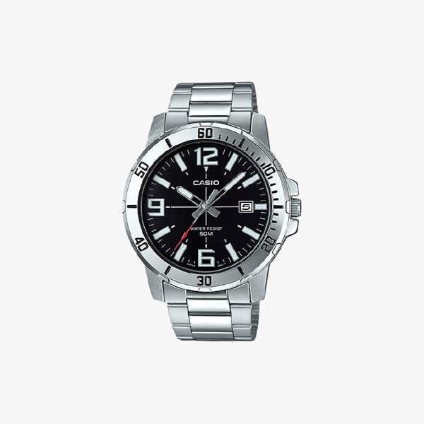 [ประกันร้าน] CASIO นาฬิกาข้อมือผู้ชาย รุ่น MTP-VD01D-1BVUDF-S Standard SIlver