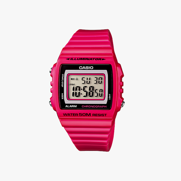 [ประกันร้าน] CASIO นาฬิกาข้อมือผู้หญิง รุ่น W-215H-4AVDF-S Standard Red