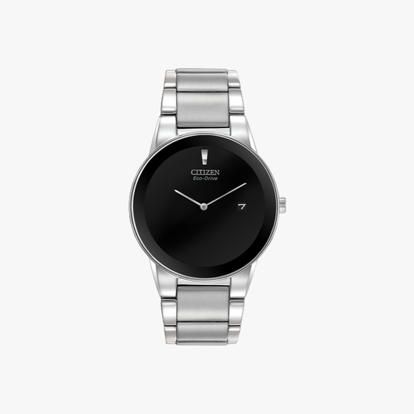[ประกันร้าน] CITIZEN นาฬิกาข้อมือผู้ชาย รุ่น AU1060-51E Axiom Eco-Drive Black Dial Men's Watch Silver