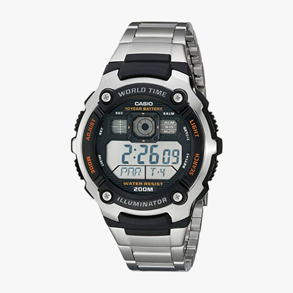 [ประกันร้าน] CASIO นาฬิกาข้อมือผู้ชาย รุ่น AE2000WD-1A-S Standard Silver