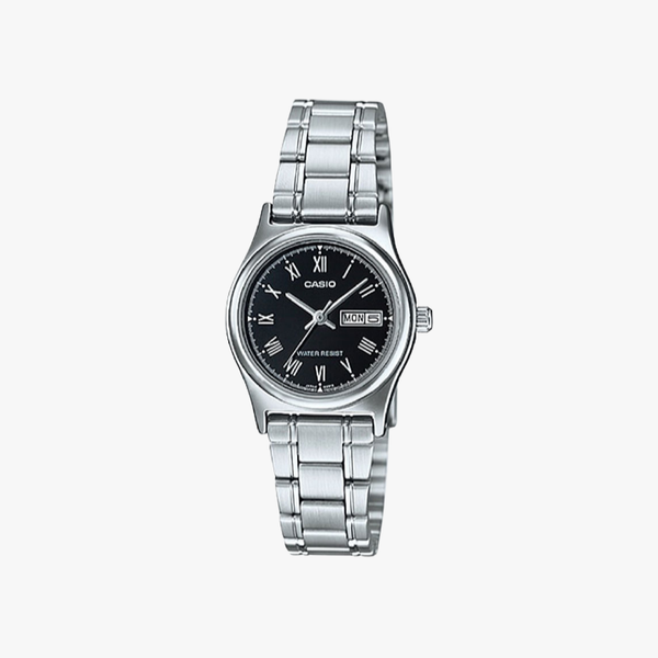 [ประกันร้าน] CASIO นาฬิกาข้อมือผู้หญิง รุ่น LTP-V006D-1B-S Enticer Series