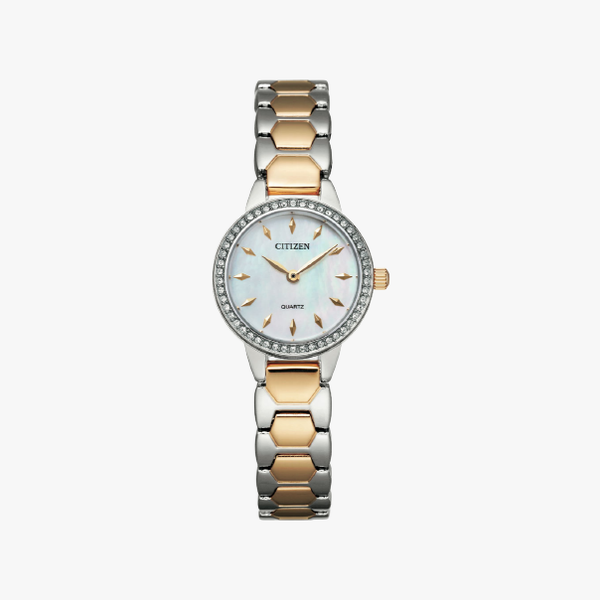[ประกันร้าน] CITIZEN นาฬิกาข้อมือผู้หญิง รุ่น EZ7016-50D AQ Quartz Watch