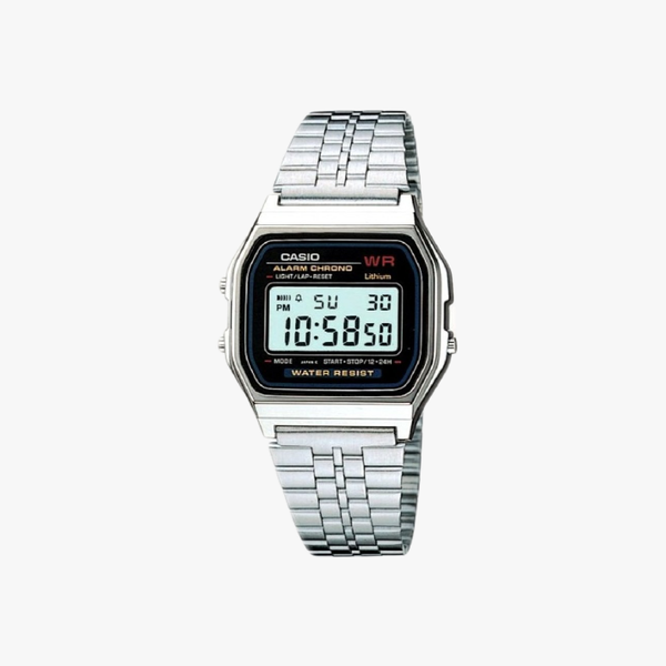 [ประกันร้าน] CASIO นาฬิกาข้อมือผู้ชาย รุ่น A159W-N1DF-S Vintage Silver