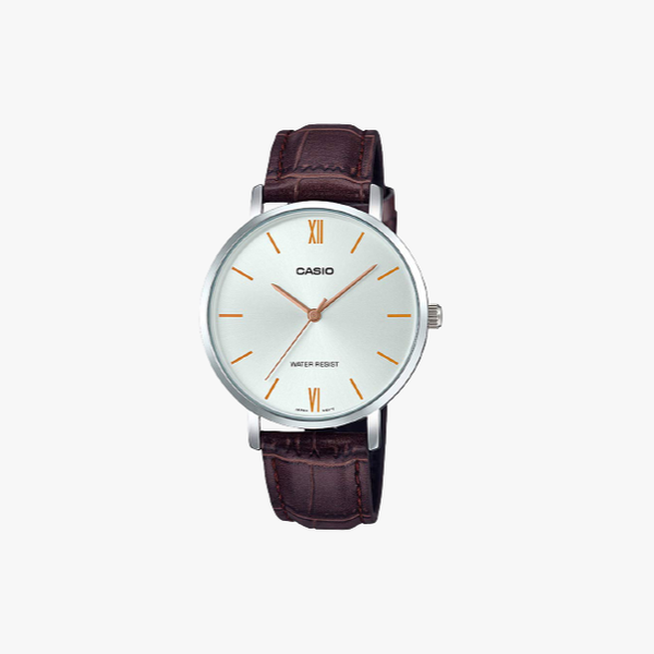 [ประกันร้าน] CASIO นาฬิกาข้อมือผู้หญิง รุ่น LTP-VT01L-7B2UDF-S Dress - Brown