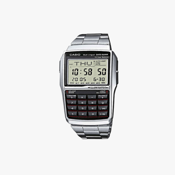 [ประกันร้าน] CASIO นาฬิกาข้อมือ รุ่น DBC-32D-1ADF-S Data Blank - Silver