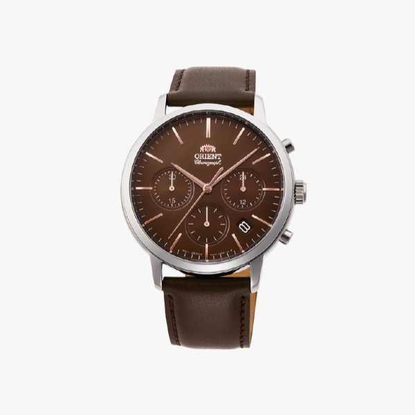 Orient Quartz Contemporary Watch Leather Strap
