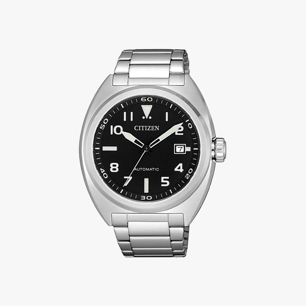 [ประกันร้าน] CITIZEN นาฬิกาข้อมือผู้ชาย รุ่น NJ0100-89E Mechanical Automatic Black Dial Silver