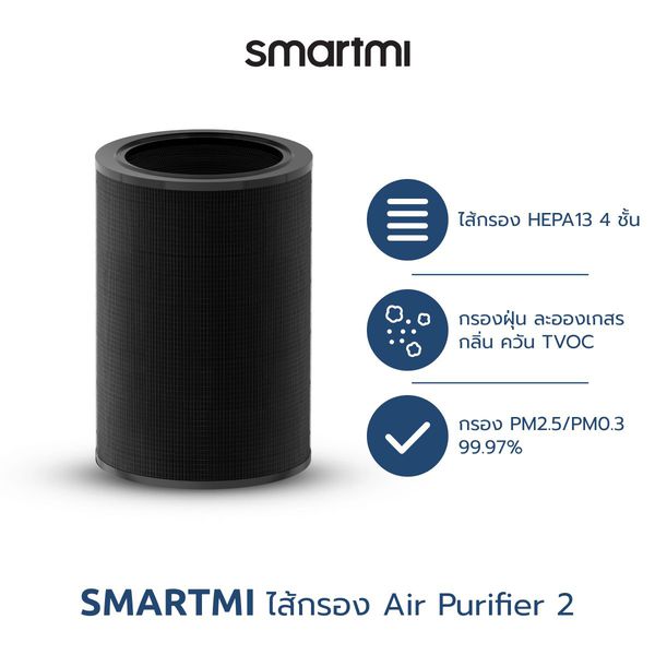 Xiaomi Smartmi Air Purifier Filter ไส้กรองอากาศ Smartmi รุ่น SM0008 สำหรับเครื่องฟอกอากาศ รุ่น Smartmi Air Purifier 2