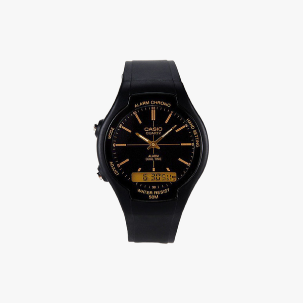 [ประกันร้าน] CASIO นาฬิกาข้อมือ รุ่น AW-90H-9EVDF-S Standard Combination Black