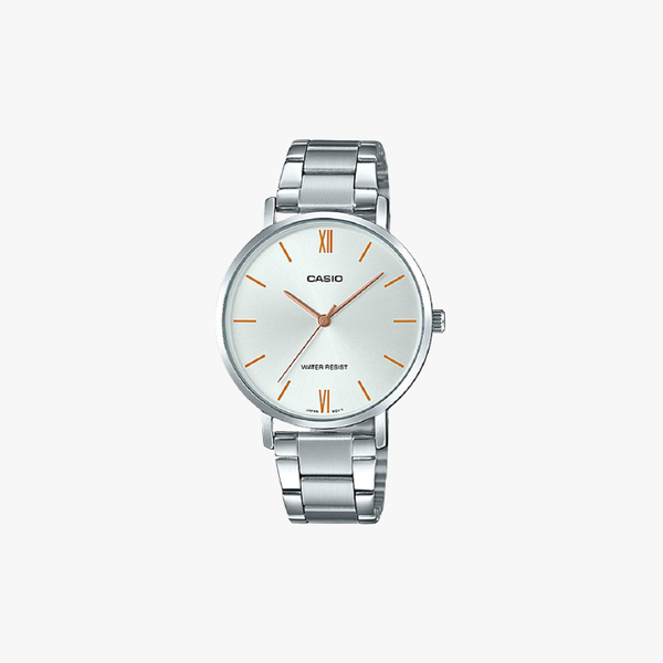 [ประกันร้าน] CASIO นาฬิกาข้อมือผู้หญิง รุ่น LTP-VT01D-7B-S Standard Silver
