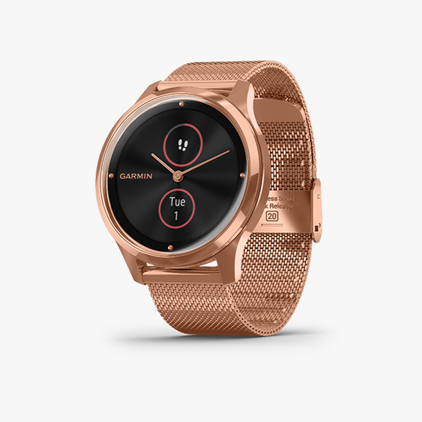 vivomove Luxe - Milanese with 18K Rose Gold Hardware