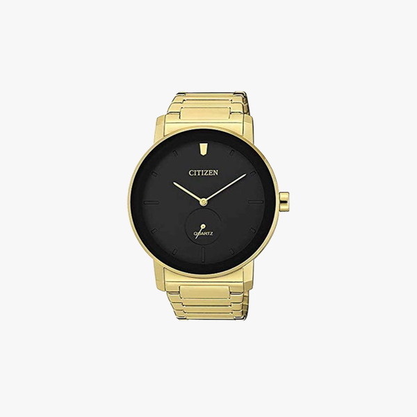 [ประกันร้าน] CITIZEN นาฬิกาข้อมือผู้ชาย รุ่น BE9182-57E AQ Mid Men's Quartz Black Dial Gold