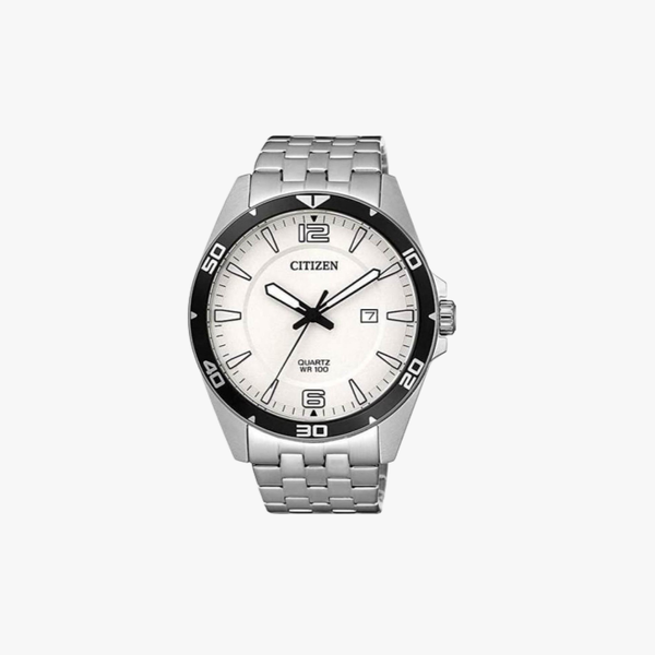 [ประกันร้าน] CITIZEN นาฬิกาข้อมือผู้ชาย รุ่น BI5051-51A AQ Mid Men's Quartz White Dial Silver