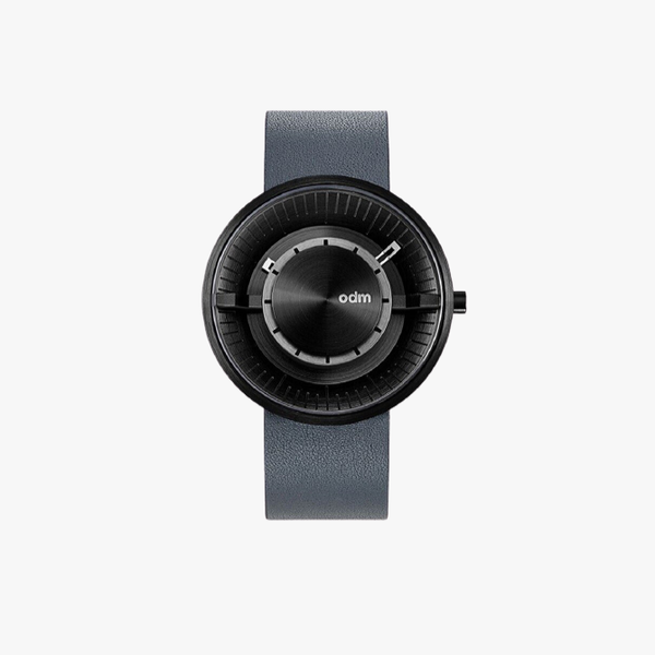 ODM นาฬิกาข้อมือ แบบมีเข็ม รุ่น Reverse DD173-01 หน้าปัดสีดำ สายสีกลม