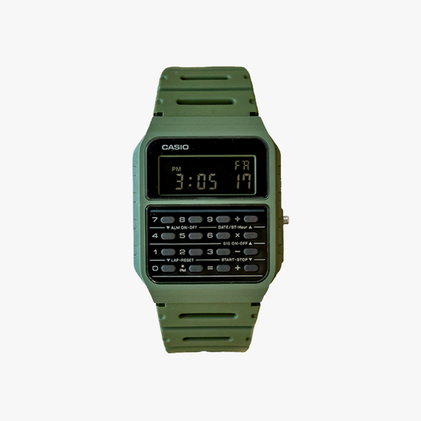 [ประกันร้าน] CASIO นาฬิกาข้อมือ รุ่น CA-53WF-3BDF-S Data Bank - Green